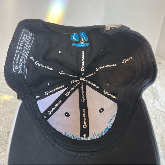 Carolina Panthers Hat Cap Strap Back Black Blue Taylormade NFL Football Mens - Picture 8 of 13